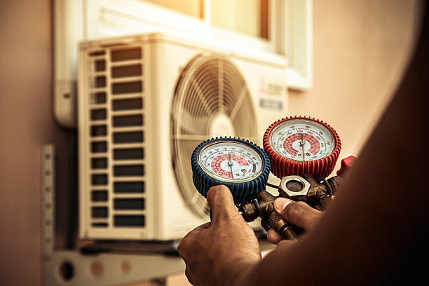 Professional Hvac Installation technician working in Norfolk, MA